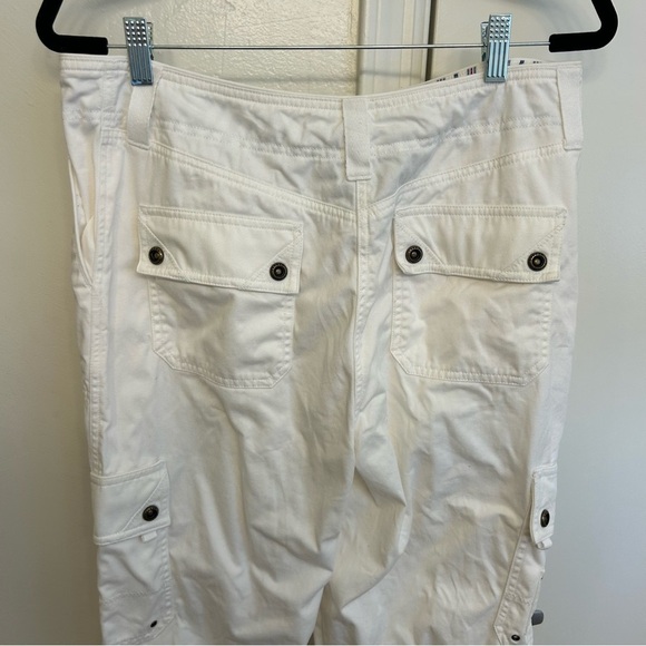 Ralph Lauren White Cargo Pants Women’s Size 10 100% Cotton - Picture 8 of 11